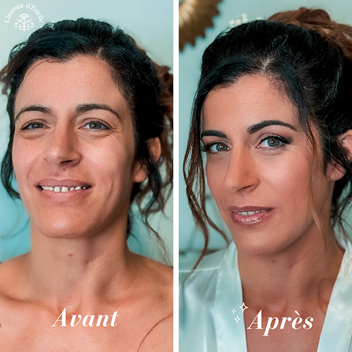 Maquillage des lèvres pour une mariée radieuse